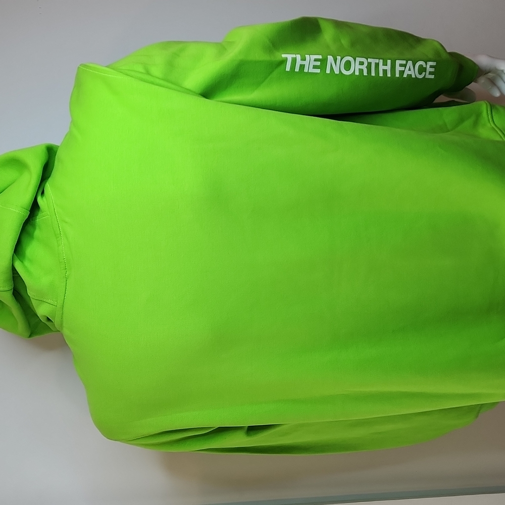 THE NORTH FACE SWEATSHIRT WITH HOODIE, LIME GREEN, EXTRA EXTRA LARGE,XXL - Picture 4 of 12